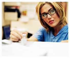 Blonde Pharmacist